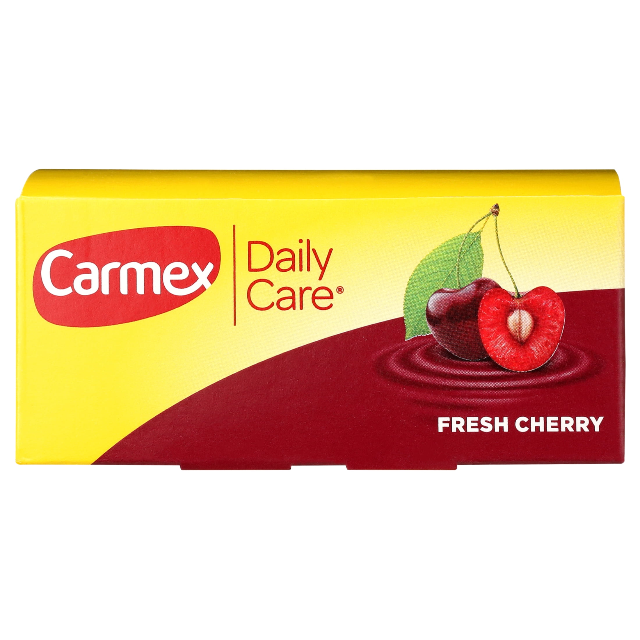 Carmex Daily Care Fresh Cherry Lip Balm Tube, 0.35 oz each, 12 Count