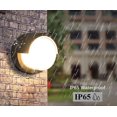 thumbnail image 4 of Led Wall Lights, Modern Aluminium Wall Lamp Indoor/Outdoor,7W Warm White 3000K, Ip65 Waterproof Black Garden Lights for Patio, Terrace, Hallway, Porch, Bedroom, Living Room, Balcony Stair, St, 4 of 5