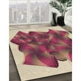 thumbnail image 3 of Ahgly Company Tapis Rectangulaire Lavable en Machine Intérieur Transitionnel Rouge Bordeaux Vif, 4 Pieds x 6 Pieds, 3 of 7