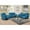 BlueMaterial, variant on Lifestyle Furniture 3 Piece Modern Microfiber Reclining Living Room Set Blue