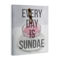 thumbnail image 2 of Stupell Industries Modern Every Day Is Sundae Pink Ice Cream Sundae Block Letter Typography Canvas Art, 36 x 48, by Lil' Rue, 2 of 7