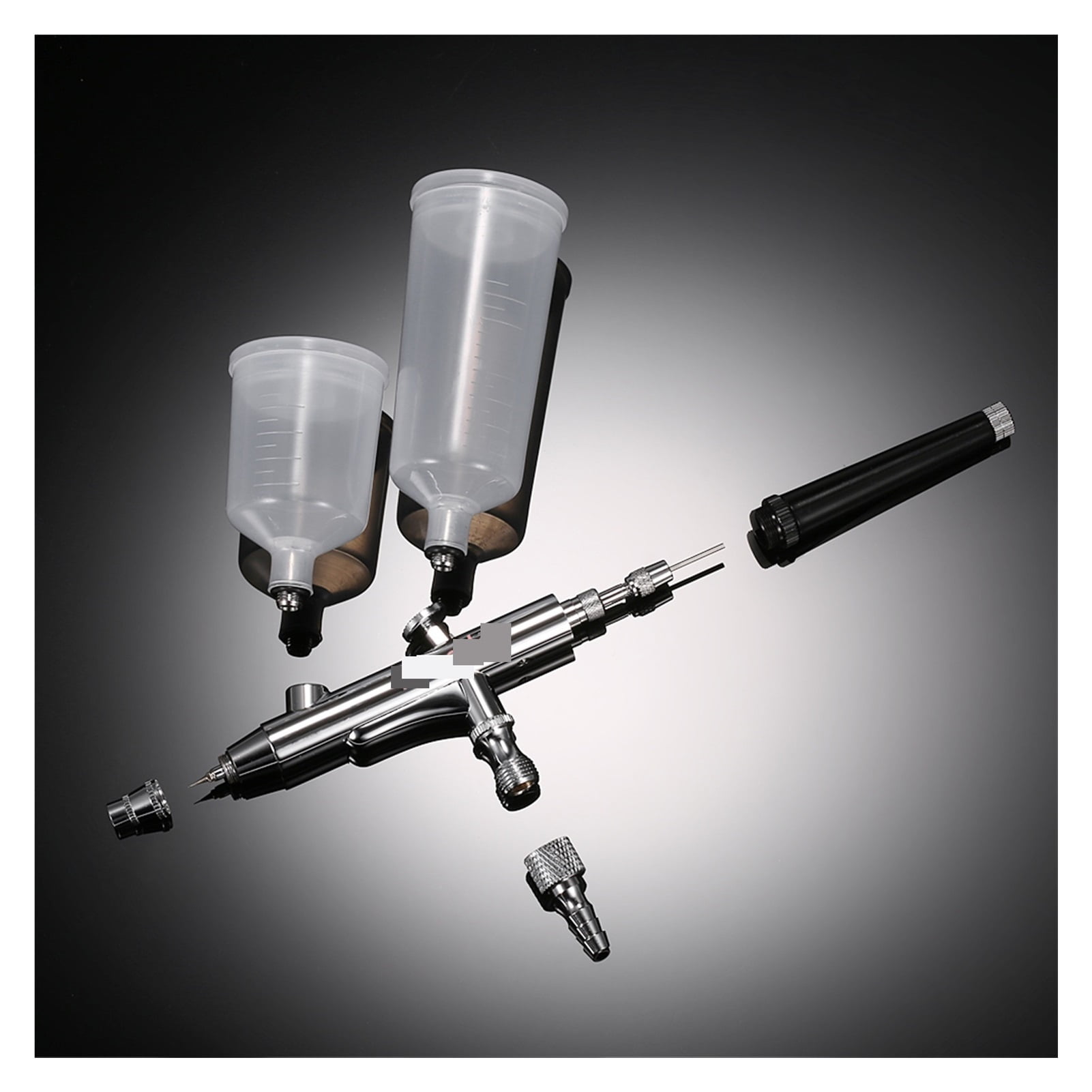 20cc 40cc Airbrush Spray Gun Gravity Feed Double Action Air Brush Cake Tattoo Pistola Nail Tool 0.3mm ,Versatile applications