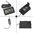 thumbnail image 2 of 4x Digital Lcd Thermometer Temperature Monitor With External Probe For Fridge Freezer Refrigerator Aquarium (4x Black), 2 of 4