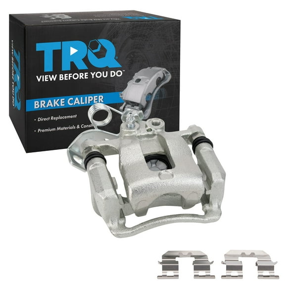 TRQ Rear Left Brake Caliper w/Bracket Drivers Side Compatible with 2012-2017 Kia Rio