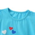 thumbnail image 4 of URMAGIC Baby Girls Little Kid Shark Short Sleeve T-shirts Shorts Cartoon 2PCS Summer Outfits, 4 of 12