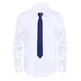 thumbnail image 3 of MUXiin White Dress Shirt Boys Long Sleeve Button-Down Dress Shirts with Tie Solid Stretch -Free Shirt Kids Casual Button Down Shirts School Uniform, 3 of 5