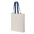 thumbnail image 2 of Q-Tees Color Handles 11L Canvas Tote Bag, Style Q4400, 2 of 3