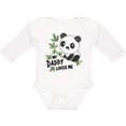 thumbnail image 3 of Inktastic My Daddy Loves Me- cute panda Boys or Girls Long Sleeve Baby Bodysuit, 3 of 5