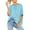 Blue, variant on SHITINN Womens Short Sleeve Oversized Tops Summer Crew Neck Loose Casual Tee T Shirt Casual T Shi Womens Summer Tops Short Sleeve Shirt Women Womens Summer Tops