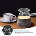 thumbnail image 4 of Raindrops 1Pcs Clear Glass Turkish Coffee Pot Stovetop with Side Handle Design for Kitchen Use and Milk Heating, 4 of 8
