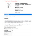 thumbnail image 2 of Front Right Window Regulator - Compatible with 1996 - 2002 Mercedes-Benz E320 1997 1998 1999 2000 2001, 2 of 2