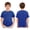 Blue, variant on Kids Boys Post Shoulder Surgery Recovery Shirt Full Tear Away Short Sleeve Chemo Port Access Shirt Green 14
