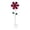 Pink, variant on Diceymbol Orange Metal Flower Garden Stake With Green Leaves for Yard Patio Lawn 22.8 Inch