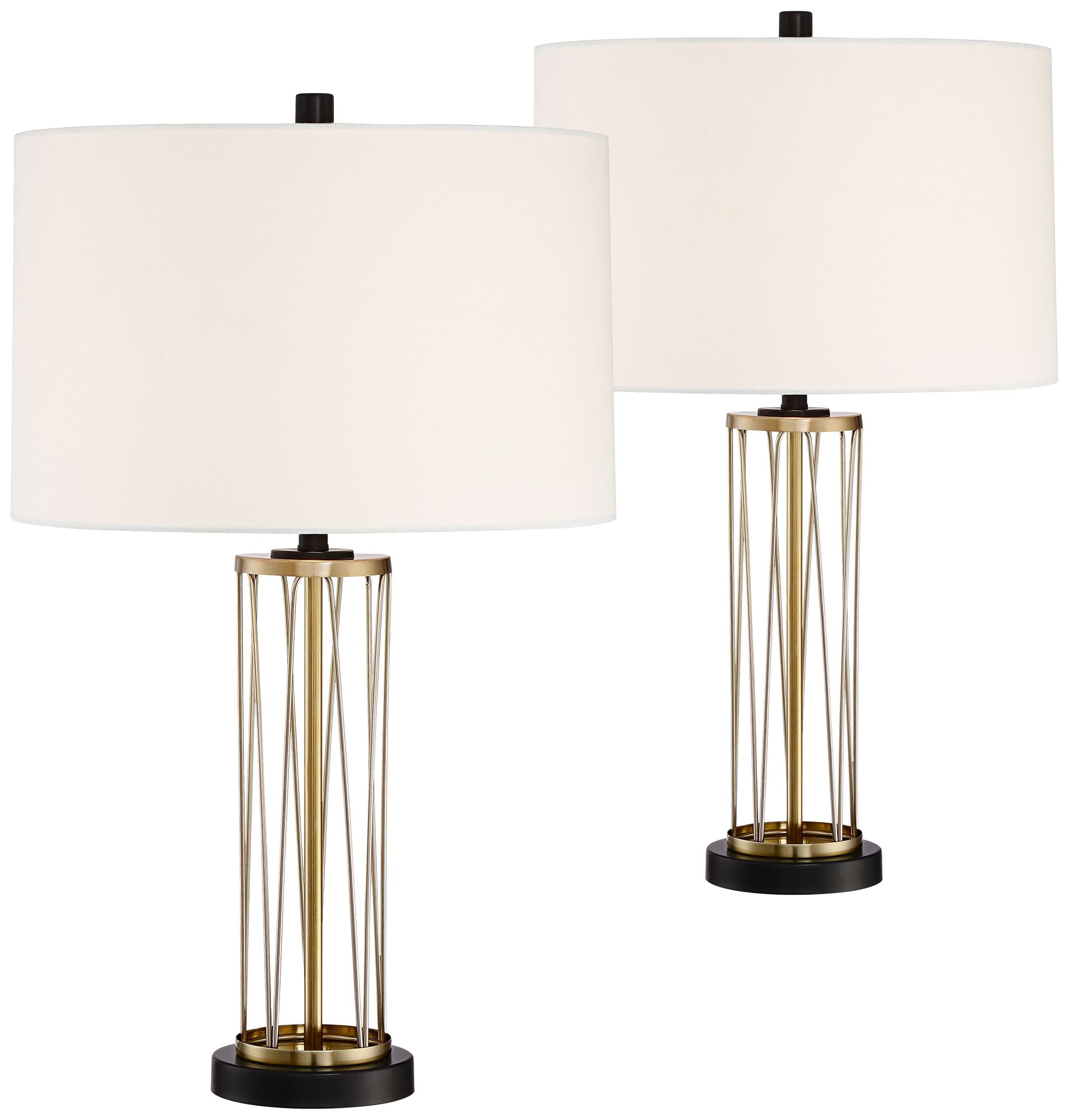360 Lighting Modern Table Lamps Set Of, Table Lamps Gold Finish