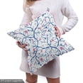 thumbnail image 4 of Ambesonne Navy and Blush Fabric by the Yard Upholstery, Nature, 3 Yards, Violet Blue Pink, 4 of 4