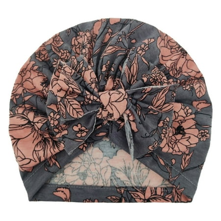 

Zlekejiko Hat Toddler Cap Floral Boys Bowknot Turban Elastics Girls Print Baby Baby Care