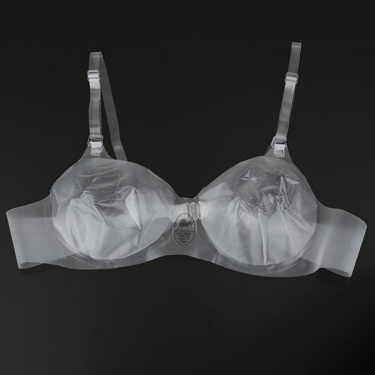 ikasus Transparent Bras Women Sexy Disposable Clear Backless