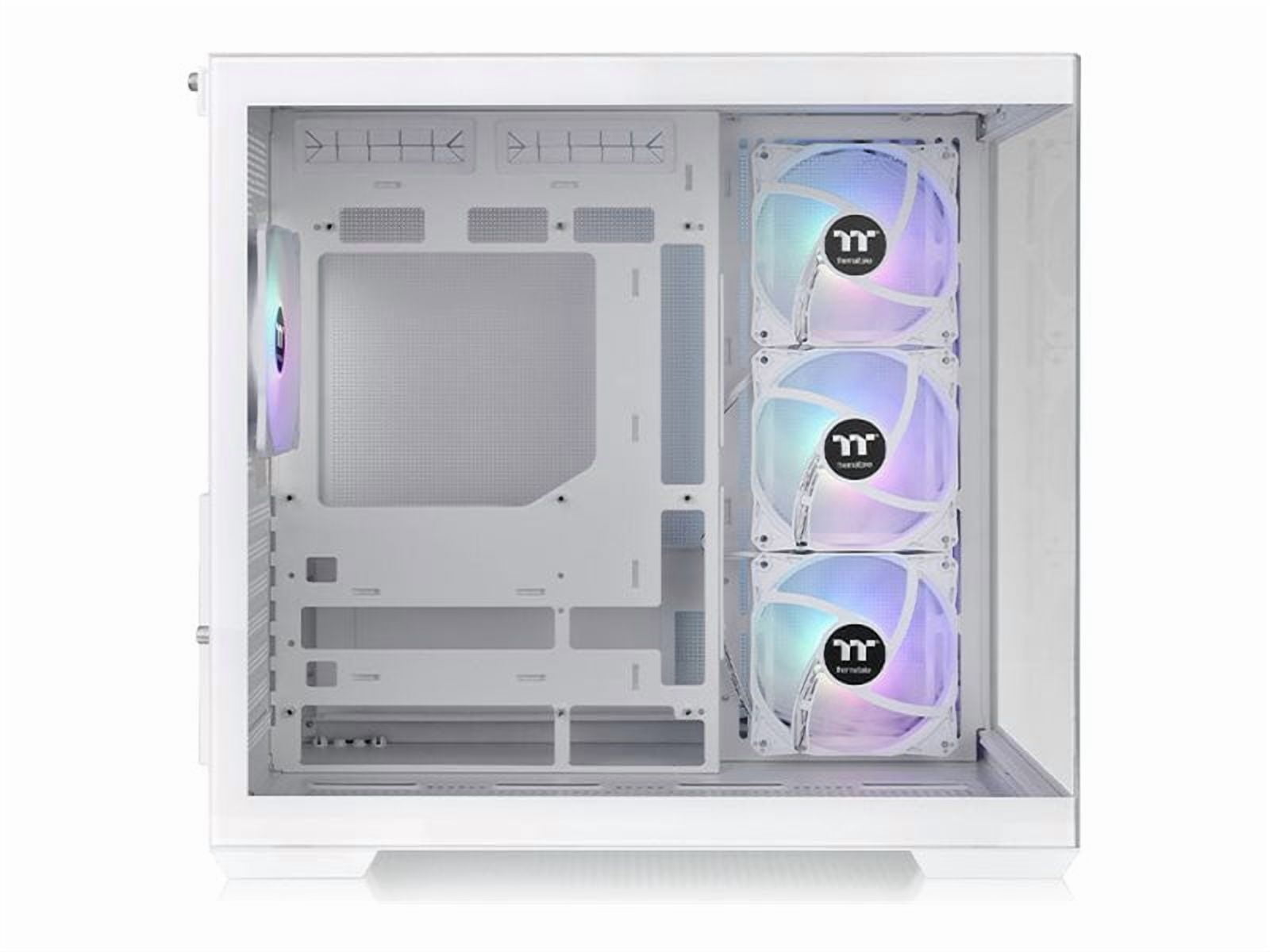 Thermaltake View 380 TG ARGB Snow Mid Tower Chassis (ca-1z2-00m6wn-00)