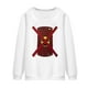 thumbnail image 3 of Gibobby Sudadera con forro polar Mujer Sudadera con capucha holgada de cuello redondo para mujer, estampado de moda para adelgazar y reducir la edad, sudadera con capucha de m(Blanco, S), 3 of 5