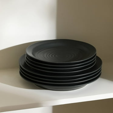 Stone Lain Orbit 12-Piece Dinnerware Set Stoneware, Charcoal