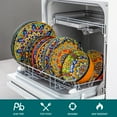 thumbnail image 2 of MALACASA 16 Piece Dinnerware Sets, Bohemian Plates and Bowls Set for 4, Boho Porcelain Dinner Set, Multicolor, 2 of 8