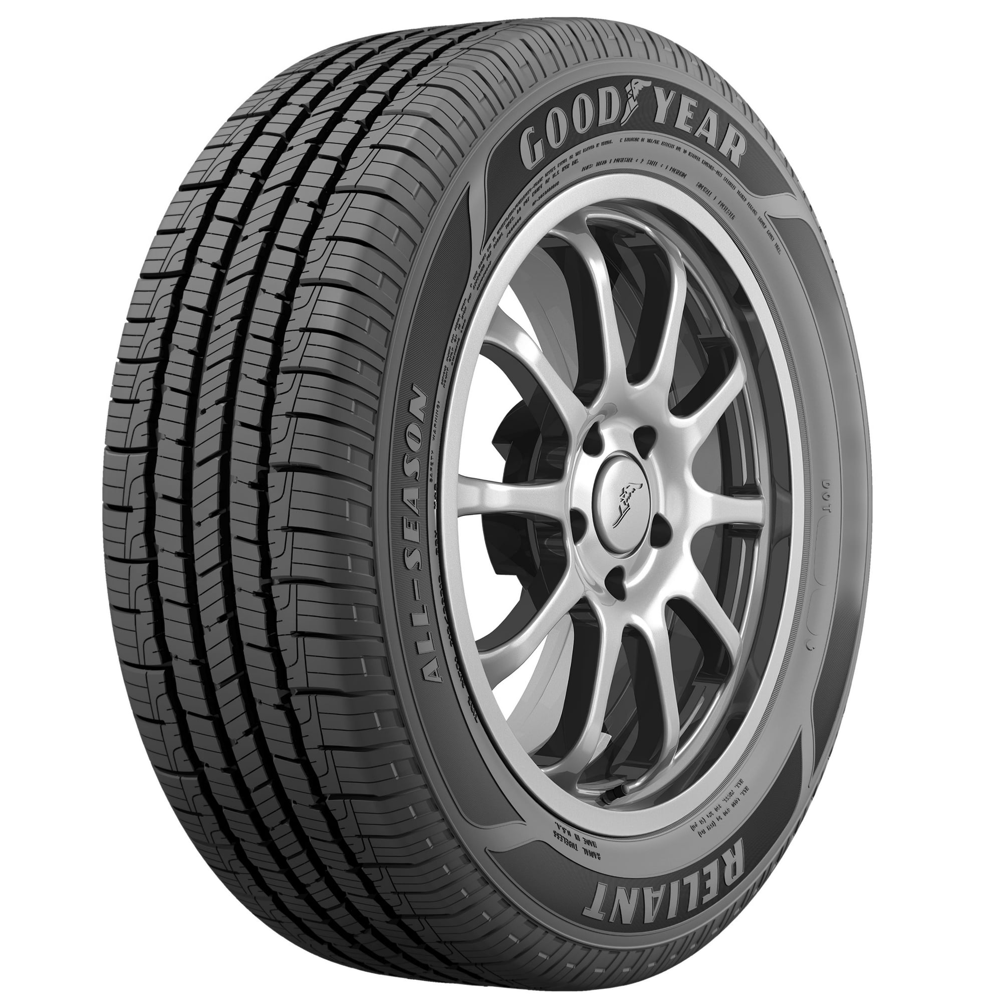Goodyear Reliant All-Season 225/55R17 97V All-Season Tire Fits: 2016-19 Chevrolet Malibu Hybrid, 2011-13 Chevrolet Impala LT