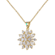 thumbnail image 2 of Set de Joyería para Mujer LuckyLy, Collar y Aretes con Zirconias, Modelo Gia dorado UNITALLA, 2 of 6