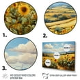 thumbnail image 3 of Designart "French Sunflower landscapes Country Charm I" Floral Canvas Art Print, 3 of 5