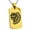 Gold, variant on Stainless Steel Aztec Chief Tribe Rune Engraved Dog Tag Pendant Necklace