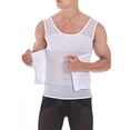 thumbnail image 4 of POP CLOSETS Men Body Shaper Slimming Vest Tummy Control Waist Trainer Tank Top Compression Shirt, 4 of 7