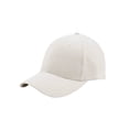 thumbnail image 1 of Mega Flex Low Profile Structured Brushed Twill Fitted Cap - White, 1 of 1