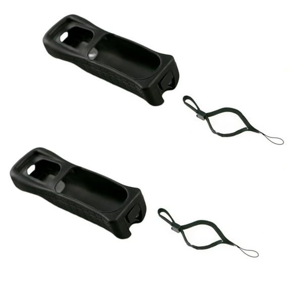 Langgg 2 Ensembles Housse en Silicone Fournitures de Jeu Pratique Maison Dépoussiérant Résistant à l'Usure Manchons Protecteurs Adolescents Garçons Manette Noir