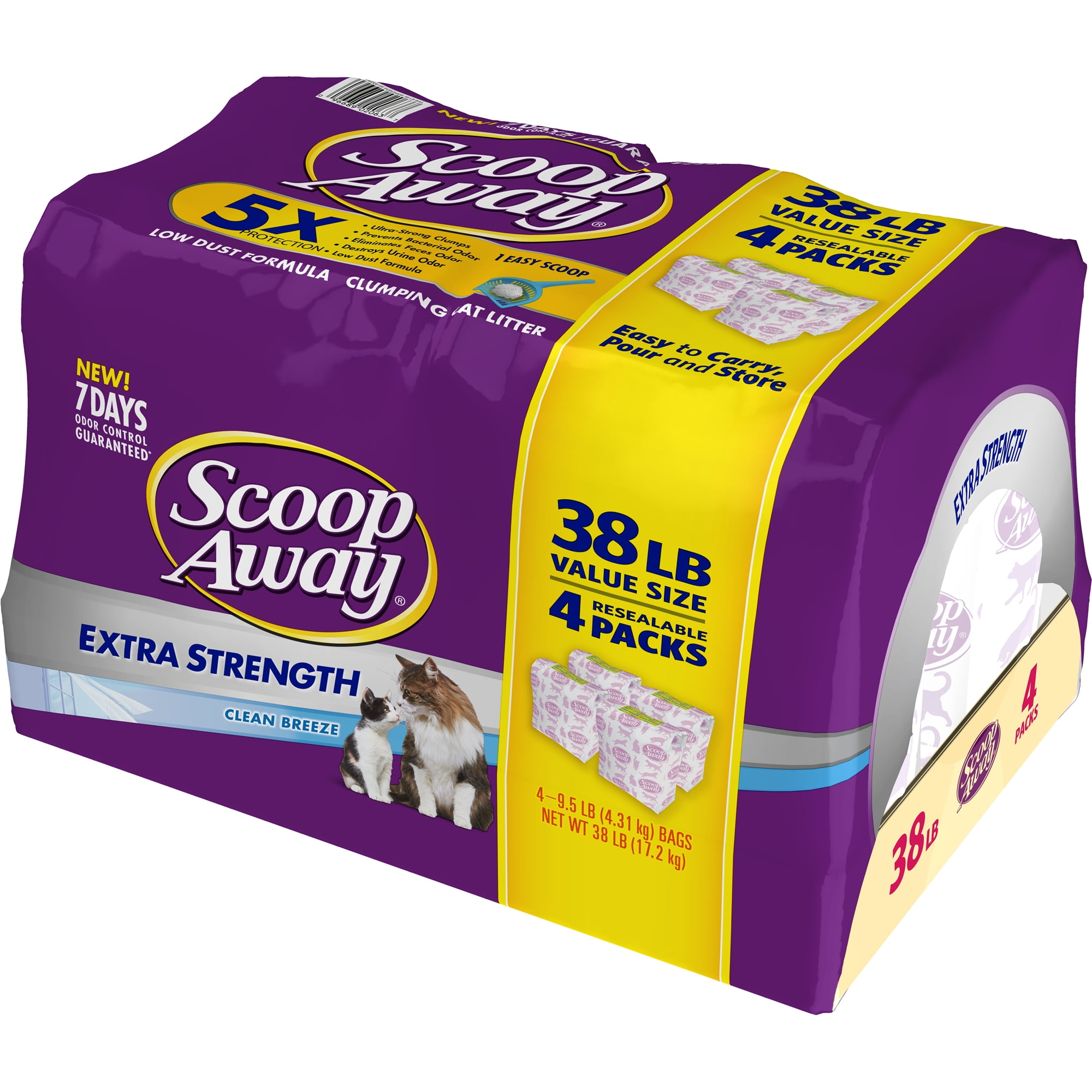 Scoop Away Extra Strength, Scented Cat Litter, 38 lb