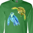 thumbnail image 4 of Inktastic Sea Turtles Swimming Together Long Sleeve T-Shirt, 4 of 5