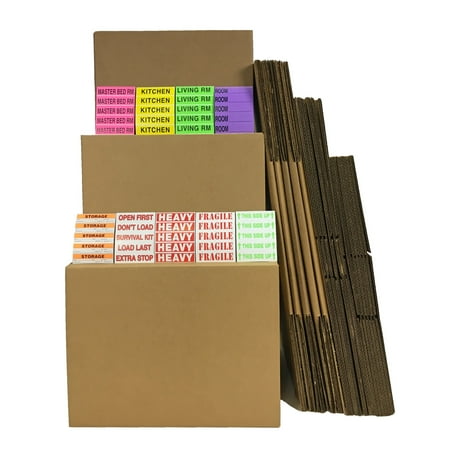 ValueSupplies Moving Kit #4 - 24 Boxes and Labels