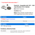 thumbnail image 2 of Clutch Kit - Compatible with 1987 - 1989 Jeep Cherokee 4.0L 6-Cylinder 1988, 2 of 2