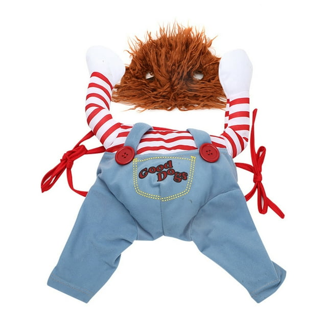 Ropa para mascotas Lethal-doll Disfraz lindo para mascotas Peluca divertida Perro Pug