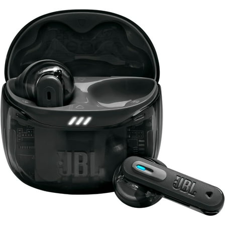 Restored JBL Tune Flex 2 True Wireless Noise Cancelling Earbuds - Ghost Black (Refurbished)