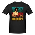 thumbnail image 1 of T-shirt Logo du Film Rocky Classique pour Hommes en Coton à Col Rond Manches Courtes T-Shirt Adulte Tee, 1 of 8