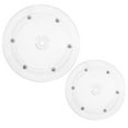 thumbnail image 2 of Miangastore 2 pcs Plastic Turntable Display Turntable Rotation Turntable Transparent Display Turntable, 2 of 8