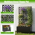 thumbnail image 6 of Riflewell 72" Metal Raised Garden Bed with Trellis, 2-Pack Outdoor Planter Box with Privacy Screen & Wheels for Climbing Plants, 6 of 9