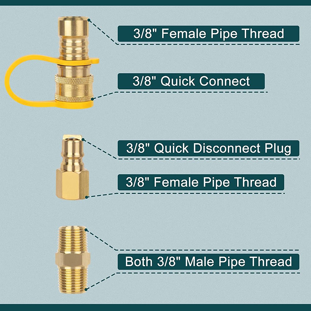 DOZYANT 18 FT Quick Connect Propane Hose for RV to Grill, RV Stove Hose
