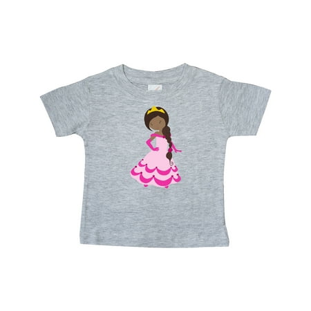 

Inktastic African American Princess Princess In Pink Dress 1 Gift Baby Girl T-Shirt