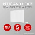 thumbnail image 3 of Stelpro White Mirage Convector Heater - 1500W, 120 Volts - Plug-in, 3 of 9