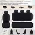 thumbnail image 4 of Fundas para Asientos de Automovil Juego 9 Pzs Universal Cubre Asientos para Auto Cuero y Malla Transpirable Cubre Asientos Resistente A Agua y Polvo Protector Asientos para Auto para Coches, SUV Etc, 4 of 7
