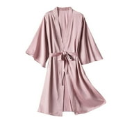 FOLLURE CLOTHING pajama set for women Satin Silk Pajamas Women Nightdress Lingerie Robes Underwear Sleepwear y