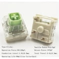 thumbnail image 2 of wqlpp Kailh Box Jade 3-Pin Clicky Mechanical Gaming Keyboard Switches 10Pcs, 2 of 4