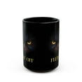 thumbnail image 2 of Sarcastic Black Cat Ceramic Black Mug (11oz, 15oz), 2 of 5