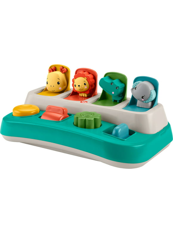 Fisher-Price Busy Buddies Pop-up Infant Fine Motor Toy for Ages 9+ Months