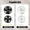 thumbnail image 2 of Jumpingount 24 Pieces Snap Button Portable Round Buttons Clothes Solid Making Press Fastener DIY Replacement Accessories Color Crafts Accesorios de disfraces Jumpingount BFH000338-00, 2 of 6